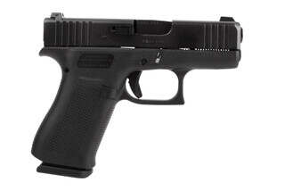 Glock Blue Label G43X 9mm handgun with 10-round magazines and night sights sights